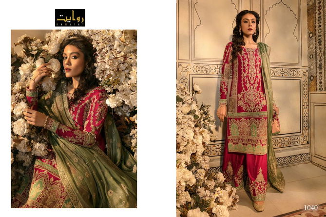 Rawayat Nureh 4 New Festive Wear Heavy Georgette Pakistani Salwar Suits Collection